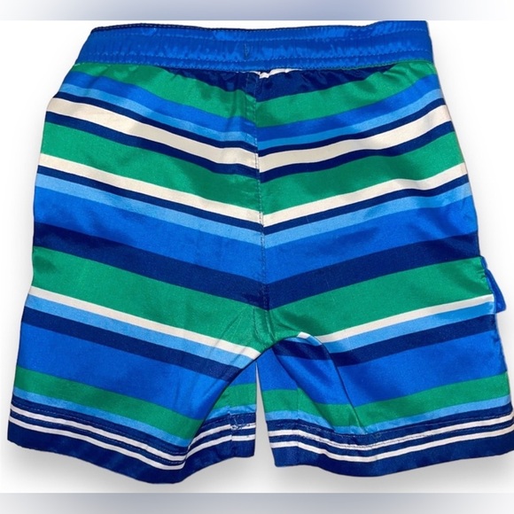 UV SKINZ 2T Boys swim trunks and rash guard matching set blue and green - Picture 8 of 9